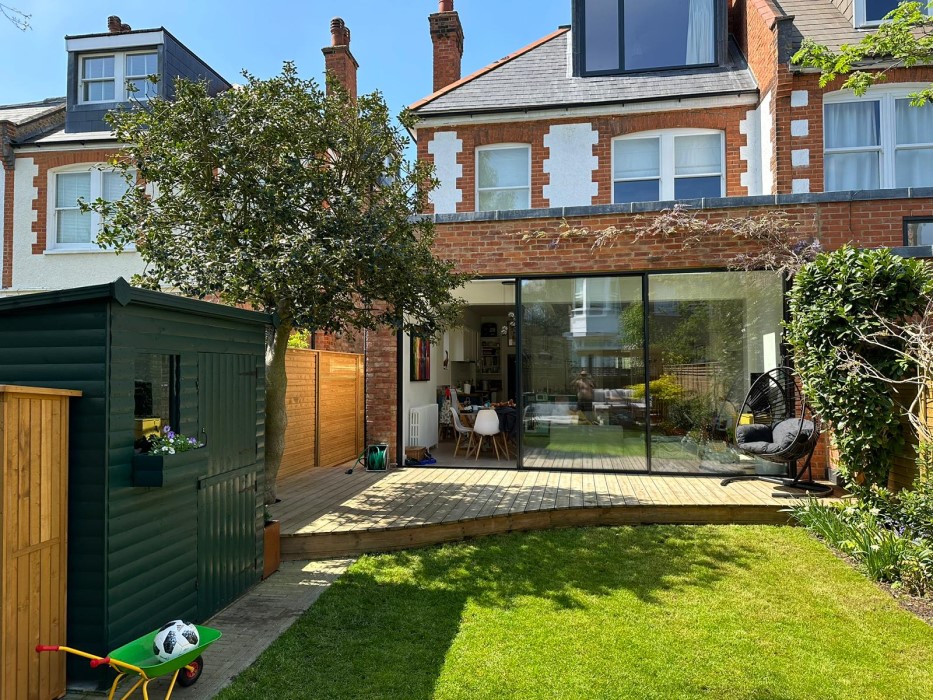 Shed and original curved deck